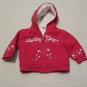 Gap baby/infant girl zip-up sweater